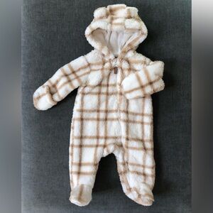 Carter’s Baby Hooded Sherpa Jumpsuit 0-3 Months